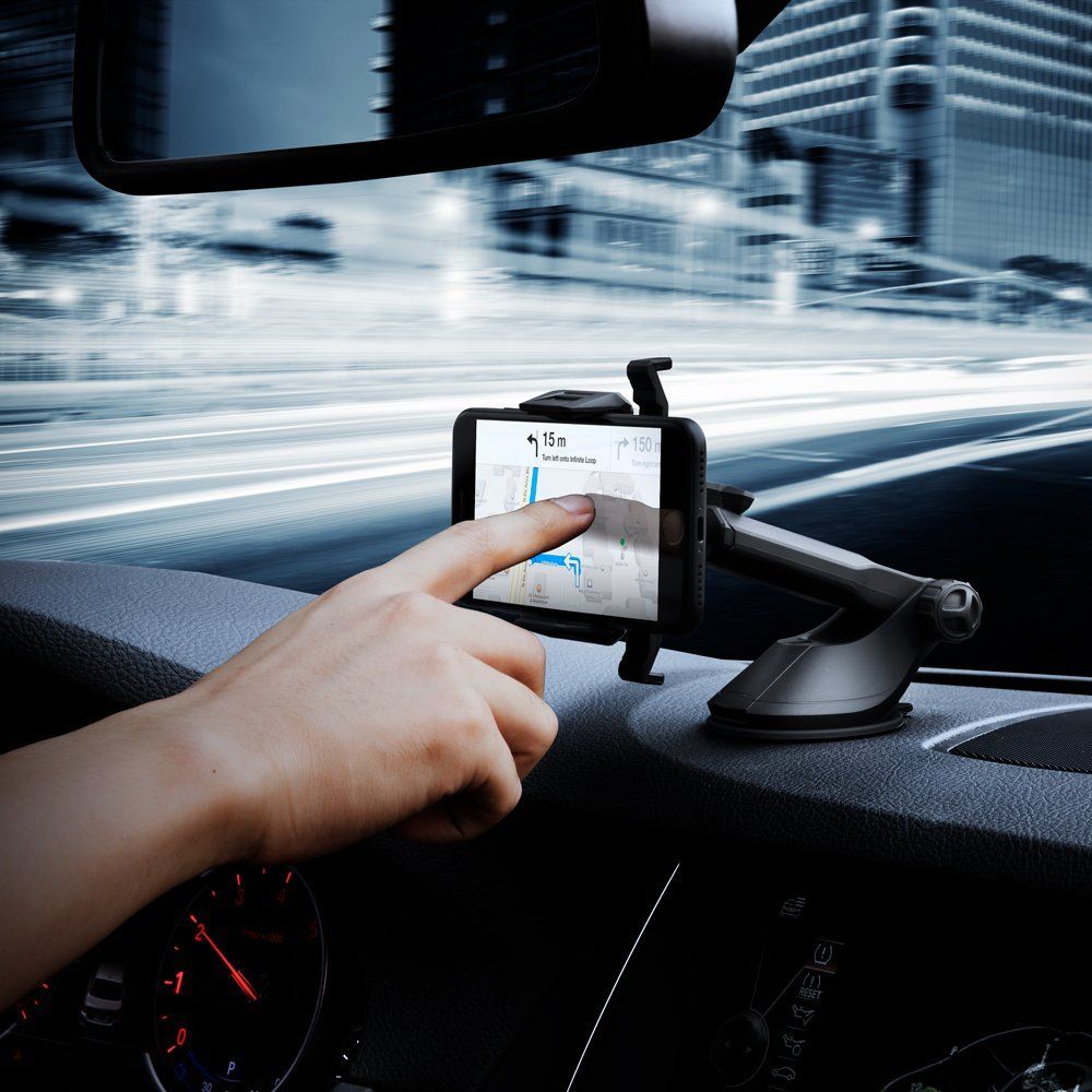 MONTATORE PER CELLULARE DA AUTO SPIGEN TS35 SIGNATURE SUPPORTO NERO