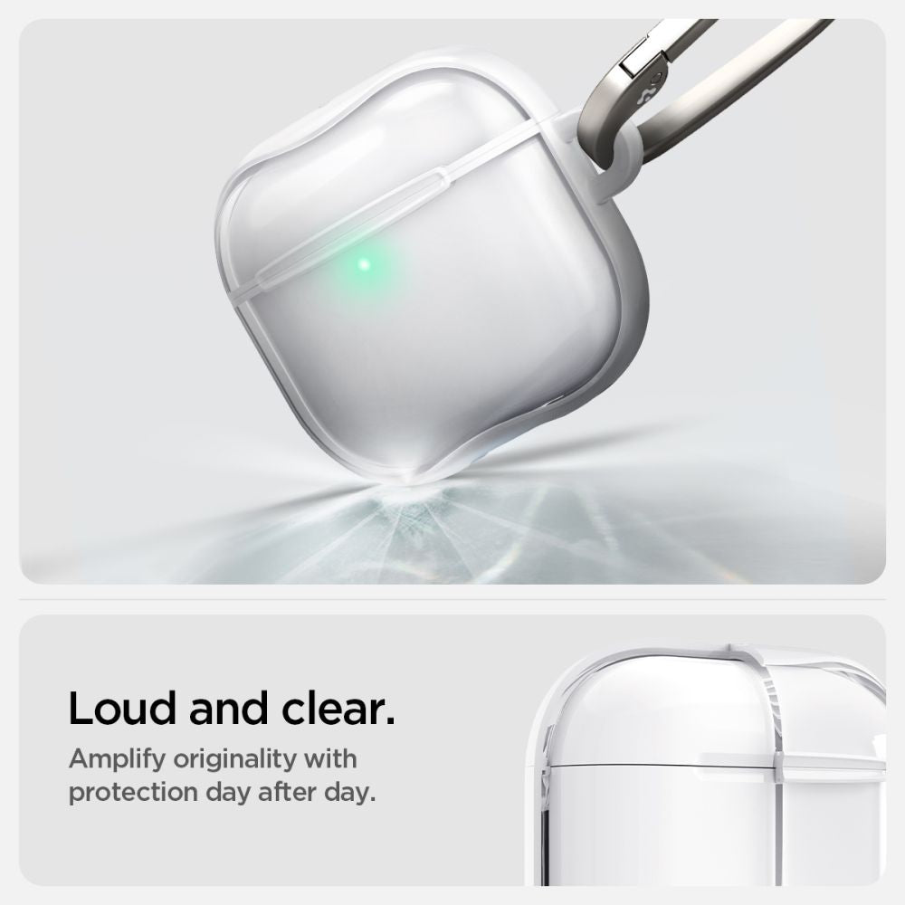 CUSTODIA SPIGEN ULTRA HYBRID PER APPLE AIRPODS 4 JET WHITE