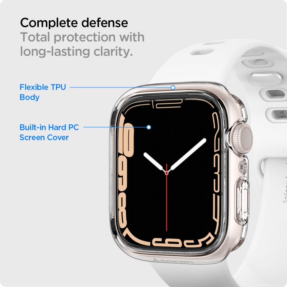 CUSTODIA PROTETTIVA PER APPLE WATCH 41 MM SPIGEN ULTRA HYBRID CRYSTAL CLEAR