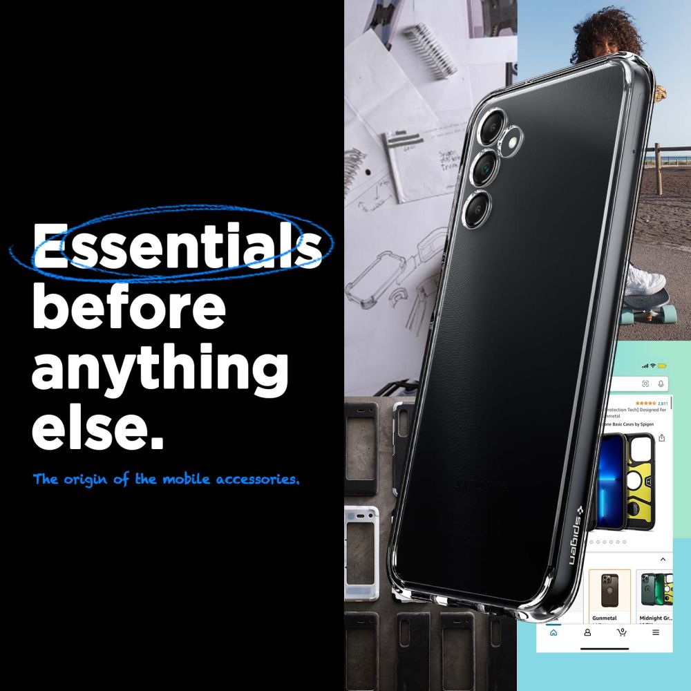 COPERTURA SPIGEN ULTRA HYBRID GALAXY A14 5G CRYSTAL CLEAR