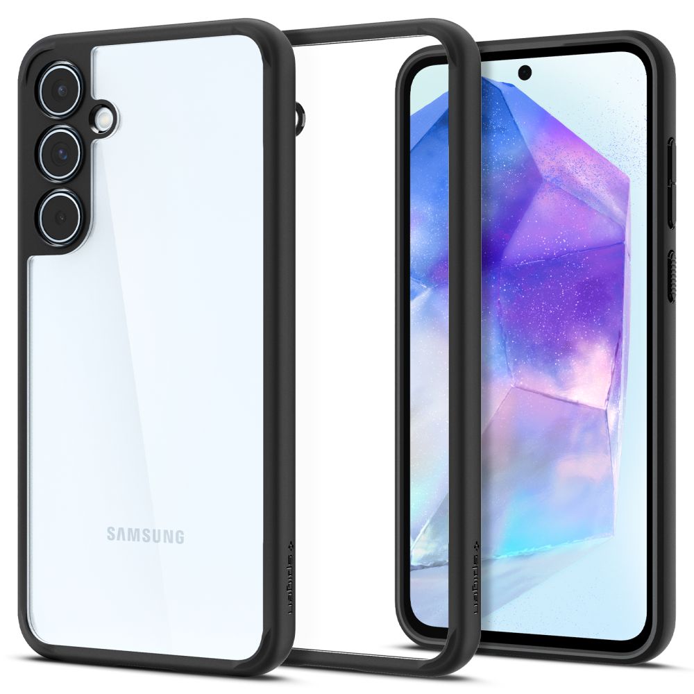 COPERTURA SPIGEN ULTRA HYBRID GALAXY A55 5G NERO OPACO
