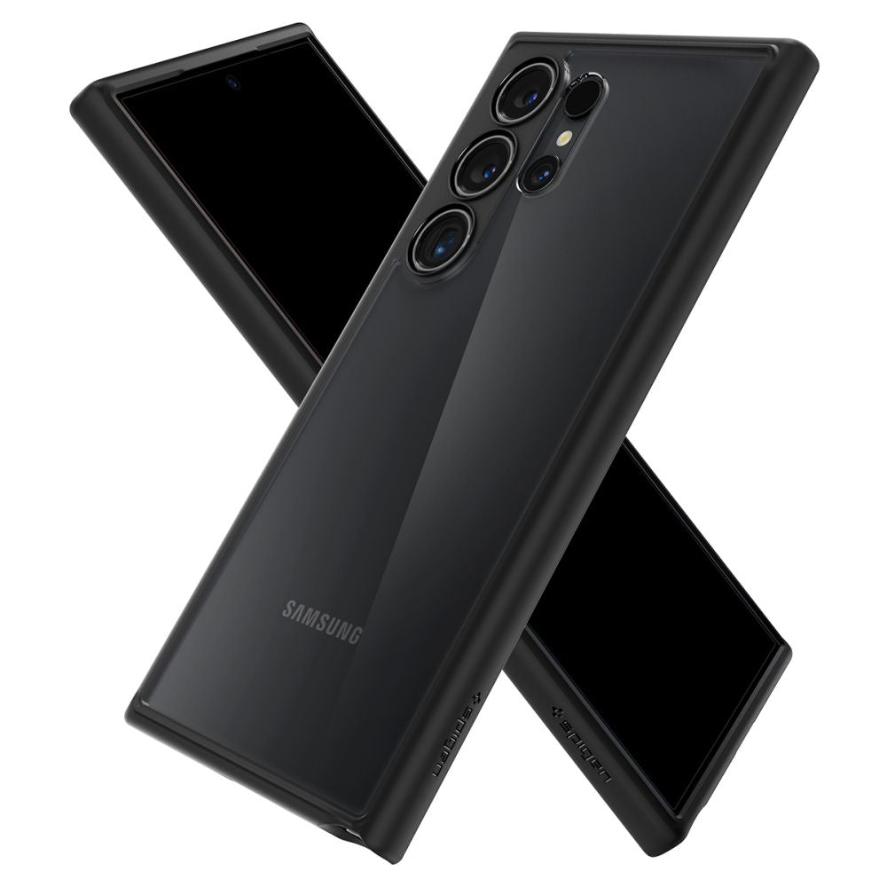 COPERTURA SPIGEN ULTRA HYBRID GALAXY S24 ULTRA NERO OPACO