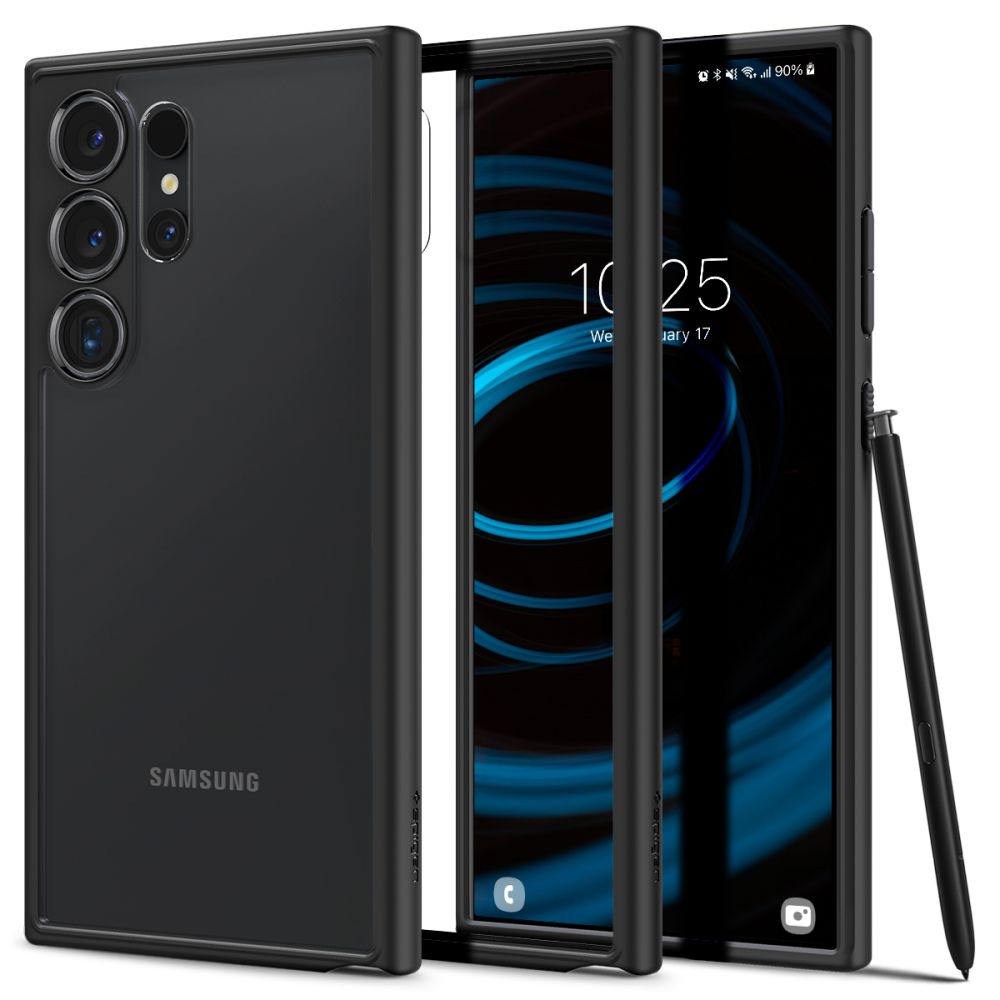 COPERTURA SPIGEN ULTRA HYBRID GALAXY S24 ULTRA NERO OPACO