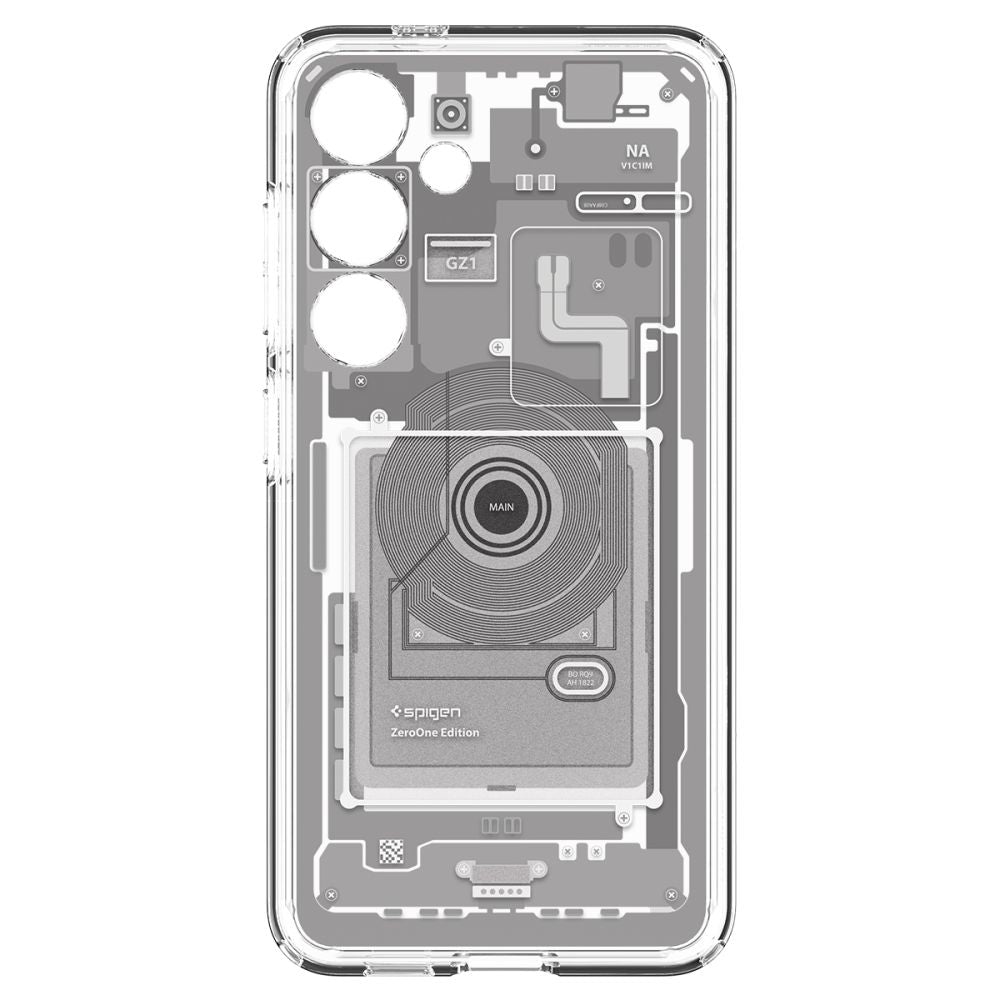 COPERTURA SPIGEN ULTRA HYBRID GALAXY S24 ZERO ONE BIANCA