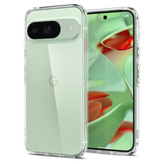 CUSTODIA PER GOOGLE PIXEL 9 / 9 PRO SPIGEN ULTRA HYBRID CRYSTAL CLEAR