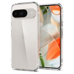 CUSTODIA PER GOOGLE PIXEL 9 / 9 PRO SPIGEN ULTRA HYBRID CRYSTAL CLEAR