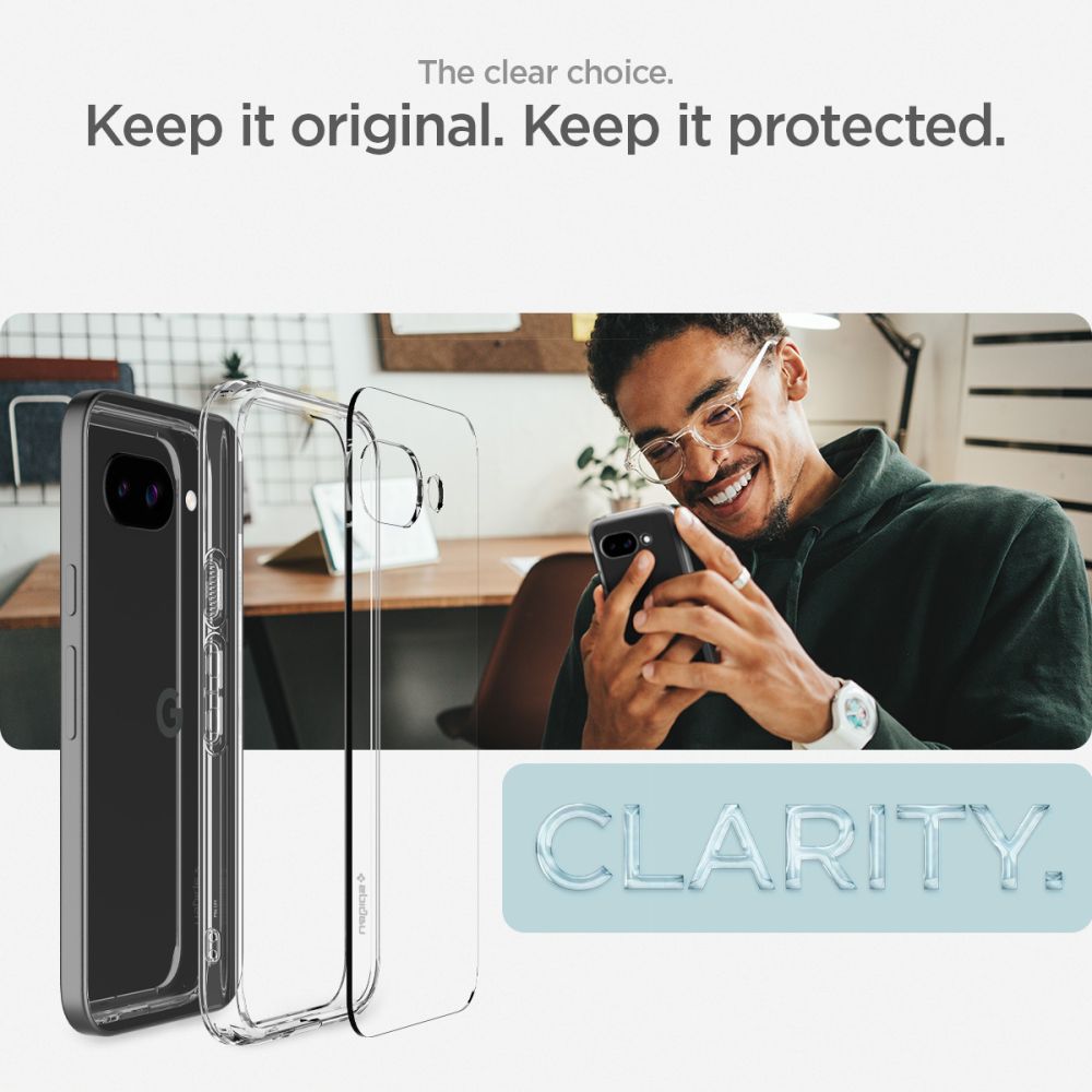 COPERTURA SPIGEN ULTRA HYBRID GOOGLE PIXEL 9A CRYSTAL CLEAR