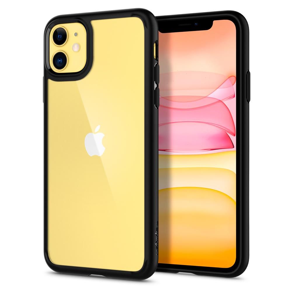COPERTURA SPIGEN ULTRA HYBRID IPHONE 11 NERO OPACO