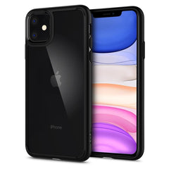 COPERTURA SPIGEN ULTRA HYBRID IPHONE 11 NERO OPACO