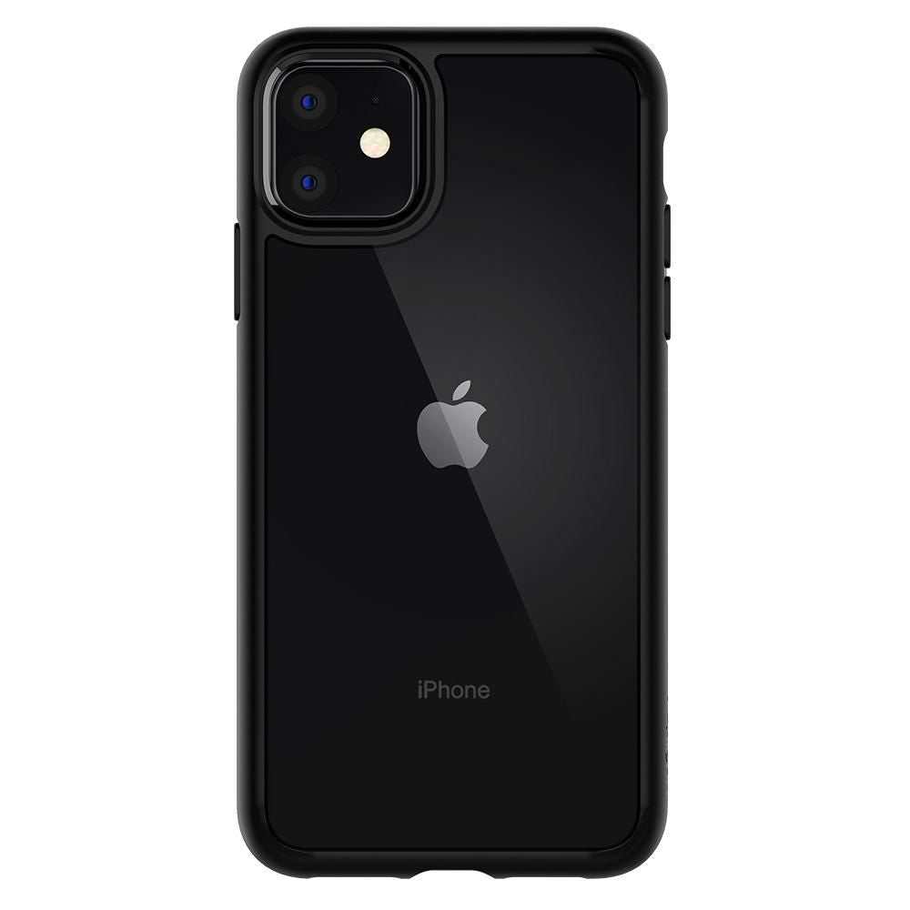 COPERTURA SPIGEN ULTRA HYBRID IPHONE 11 NERO OPACO