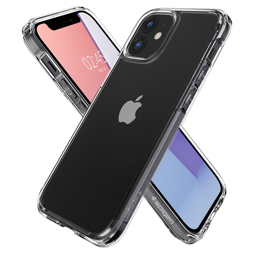 COPERTURA SPIGEN ULTRA HYBRID IPHONE 12 MINI CRYSTAL CLEAR