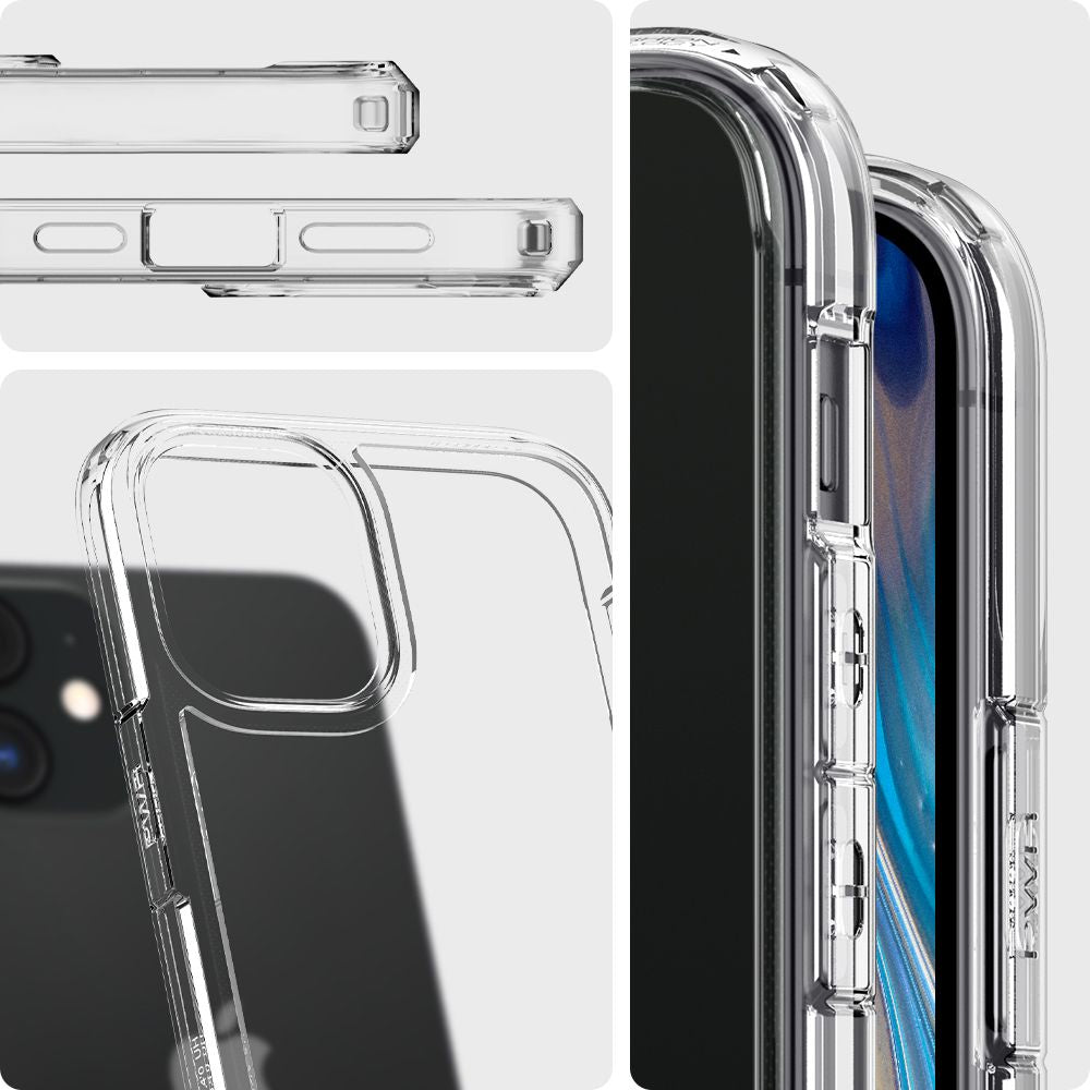 COPERTURA SPIGEN ULTRA HYBRID IPHONE 12 MINI CRYSTAL CLEAR