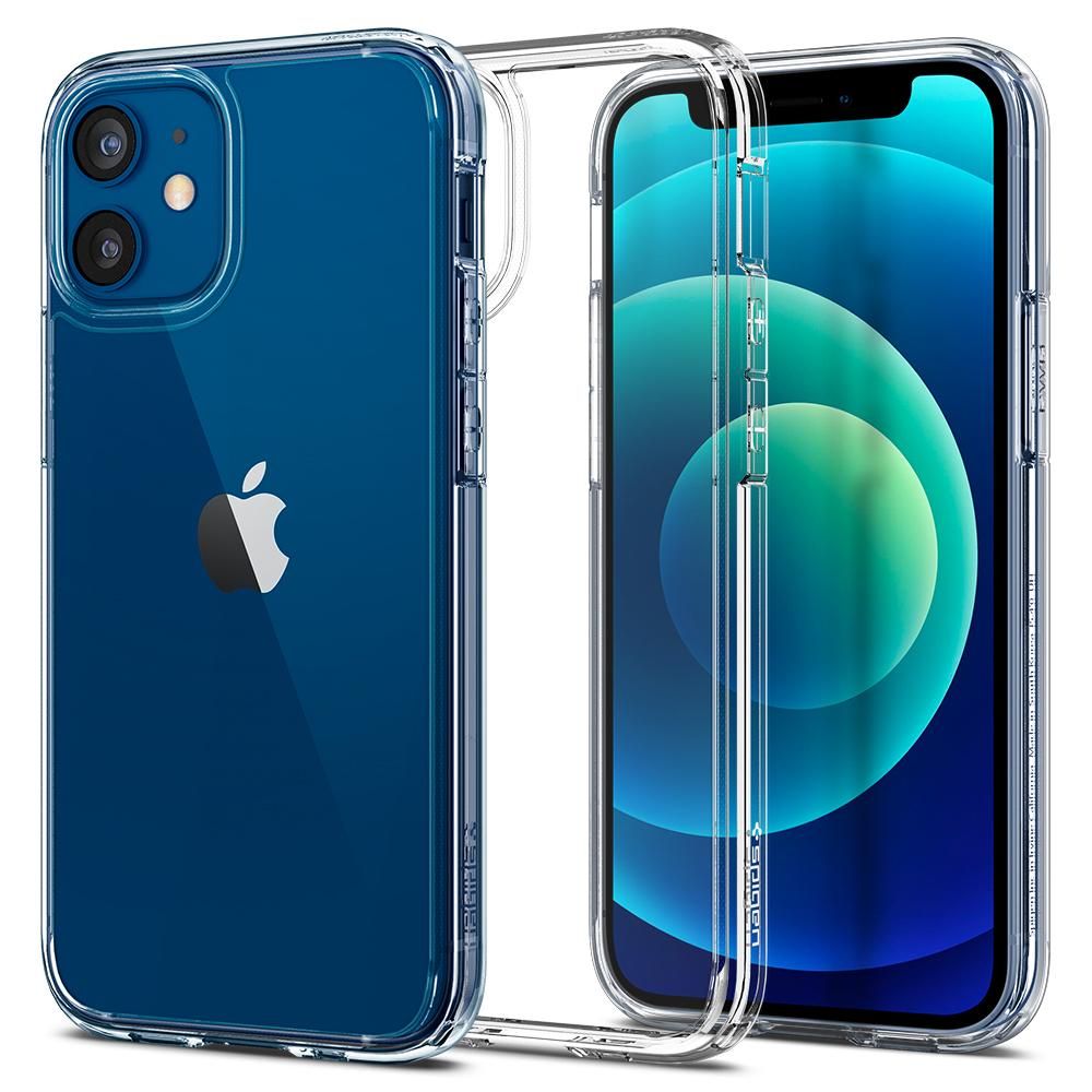 COPERTURA SPIGEN ULTRA HYBRID IPHONE 12 MINI CRYSTAL CLEAR