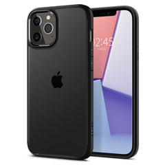 COPERTURA SPIGEN ULTRA HYBRID IPHONE 12/12 PRO NERO OPACO