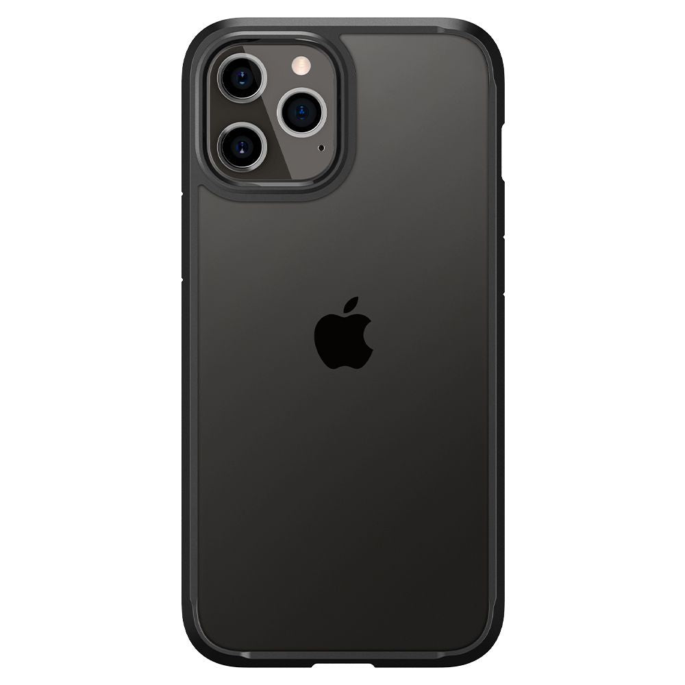COPERTURA SPIGEN ULTRA HYBRID IPHONE 12/12 PRO NERO OPACO