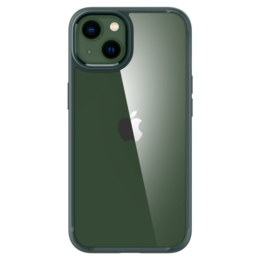 COPERTURA SPIGEN ULTRA HYBRID IPHONE 13 VERDE MEZZANOTTE