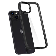 COPERTURA SPIGEN ULTRA HYBRID IPHONE 13 MINI NERO OPACO