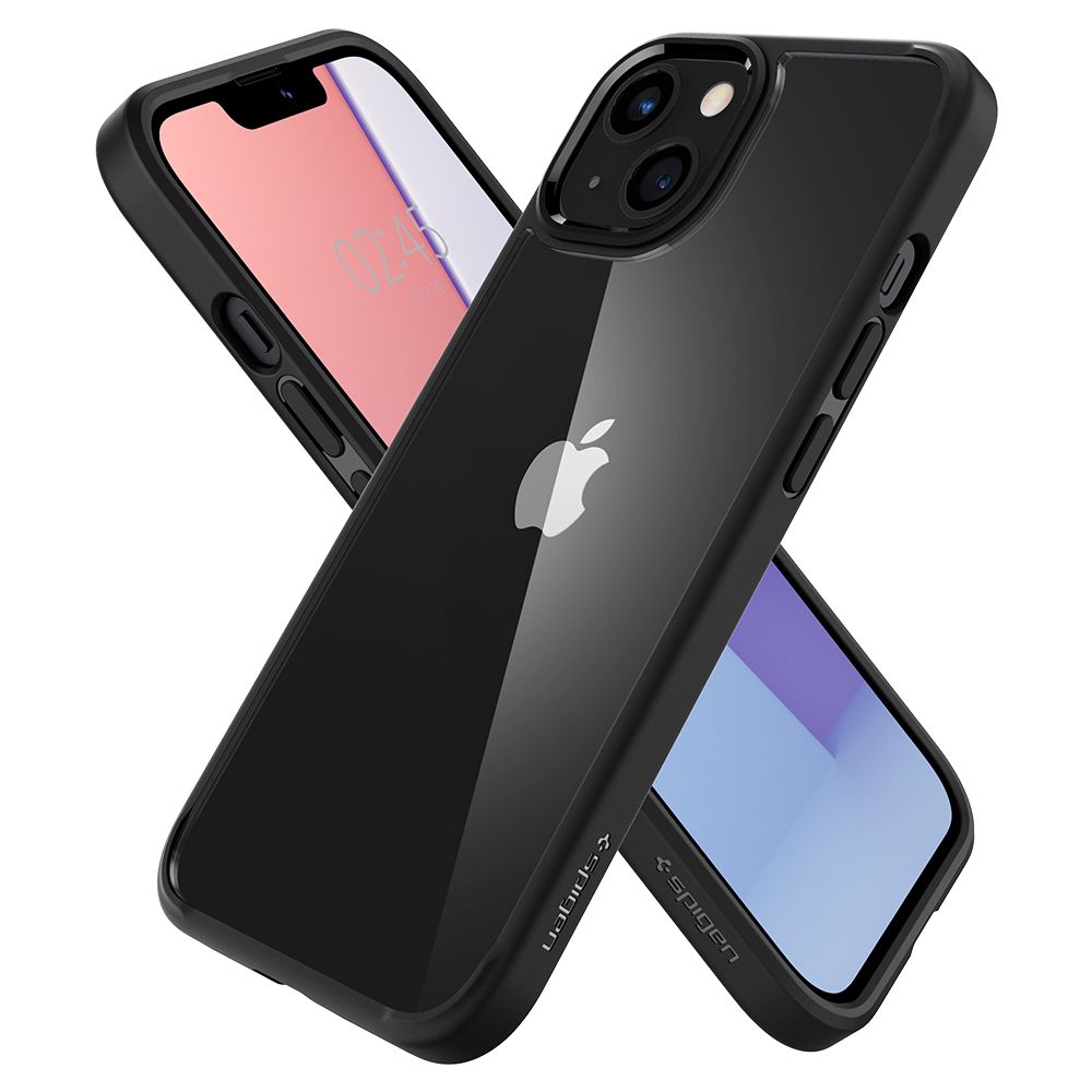 COPERTURA SPIGEN ULTRA HYBRID IPHONE 13 MINI NERO OPACO