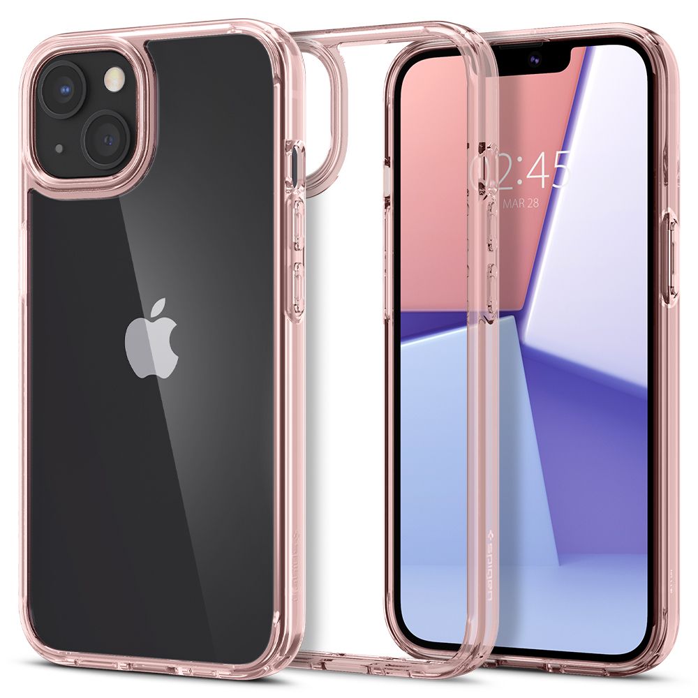 COPERTURA SPIGEN ULTRA HYBRID IPHONE 13 ROSE CRYSTAL