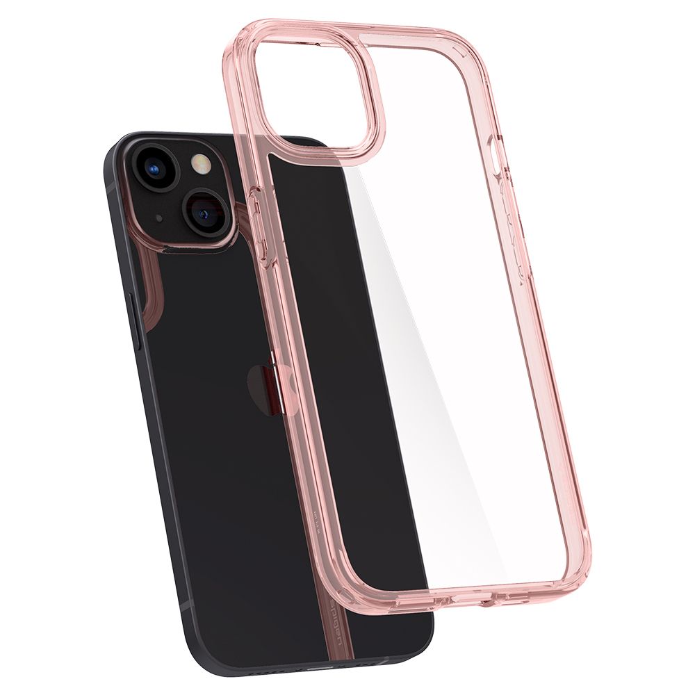 COPERTURA SPIGEN ULTRA HYBRID IPHONE 13 ROSE CRYSTAL