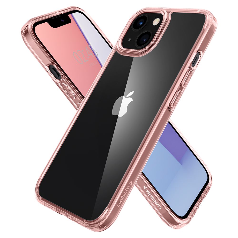 COPERTURA SPIGEN ULTRA HYBRID IPHONE 13 ROSE CRYSTAL