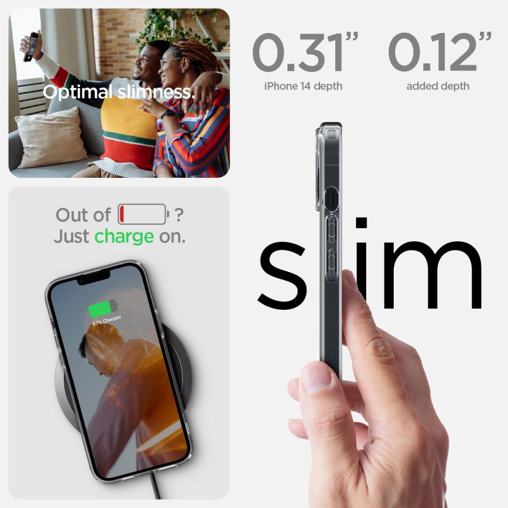 COPERTURA SPIGEN ULTRA HYBRID IPHONE 14 CRYSTAL CLEAR