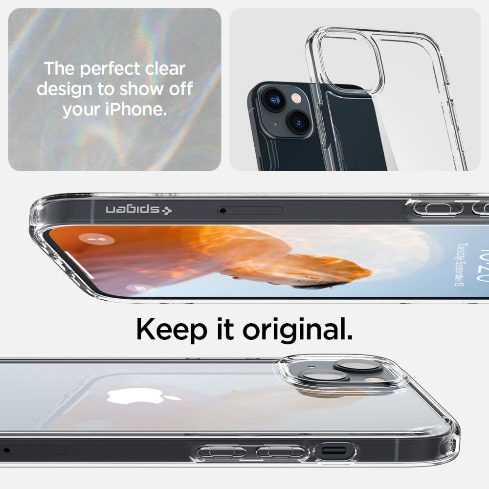 COPERTURA SPIGEN ULTRA HYBRID IPHONE 14 PLUS CRYSTAL CLEAR