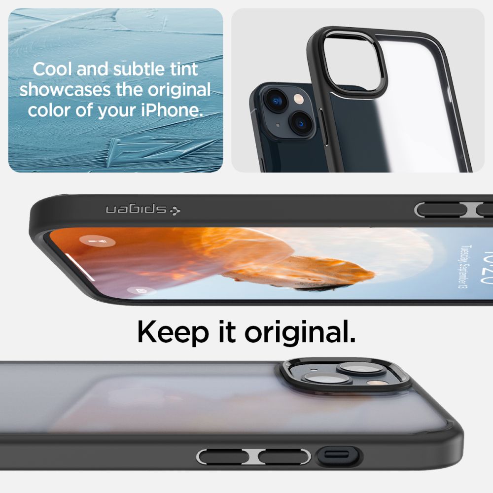 COPERTURA SPIGEN ULTRA HYBRID IPHONE 14 PLUS FROST BLACK