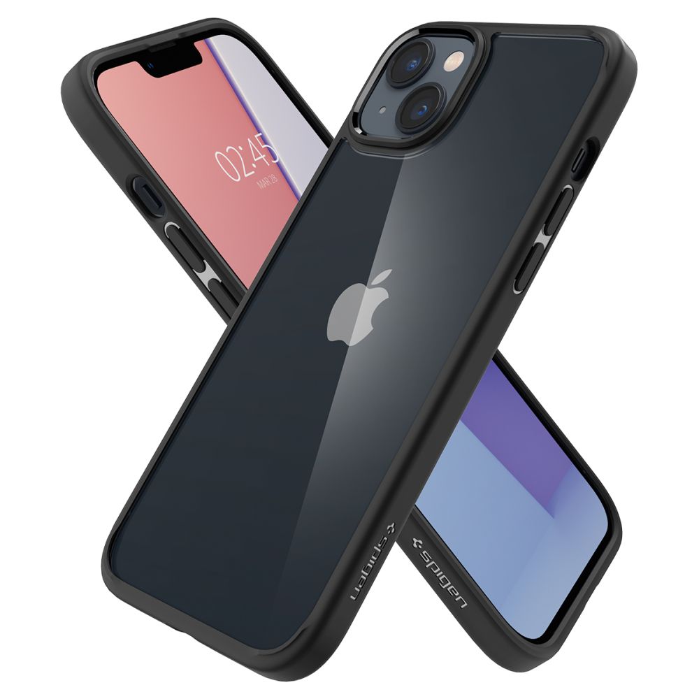 COPERTURA SPIGEN ULTRA HYBRID IPHONE 14 PLUS NERO OPACO