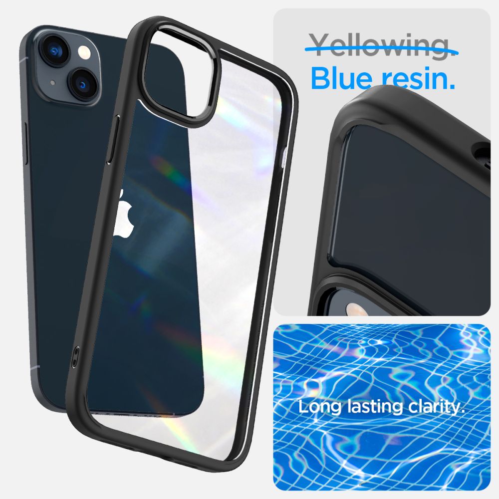 COPERTURA SPIGEN ULTRA HYBRID IPHONE 14 PLUS NERO OPACO