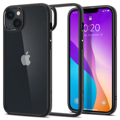 COPERTURA SPIGEN ULTRA HYBRID IPHONE 14 PLUS NERO OPACO
