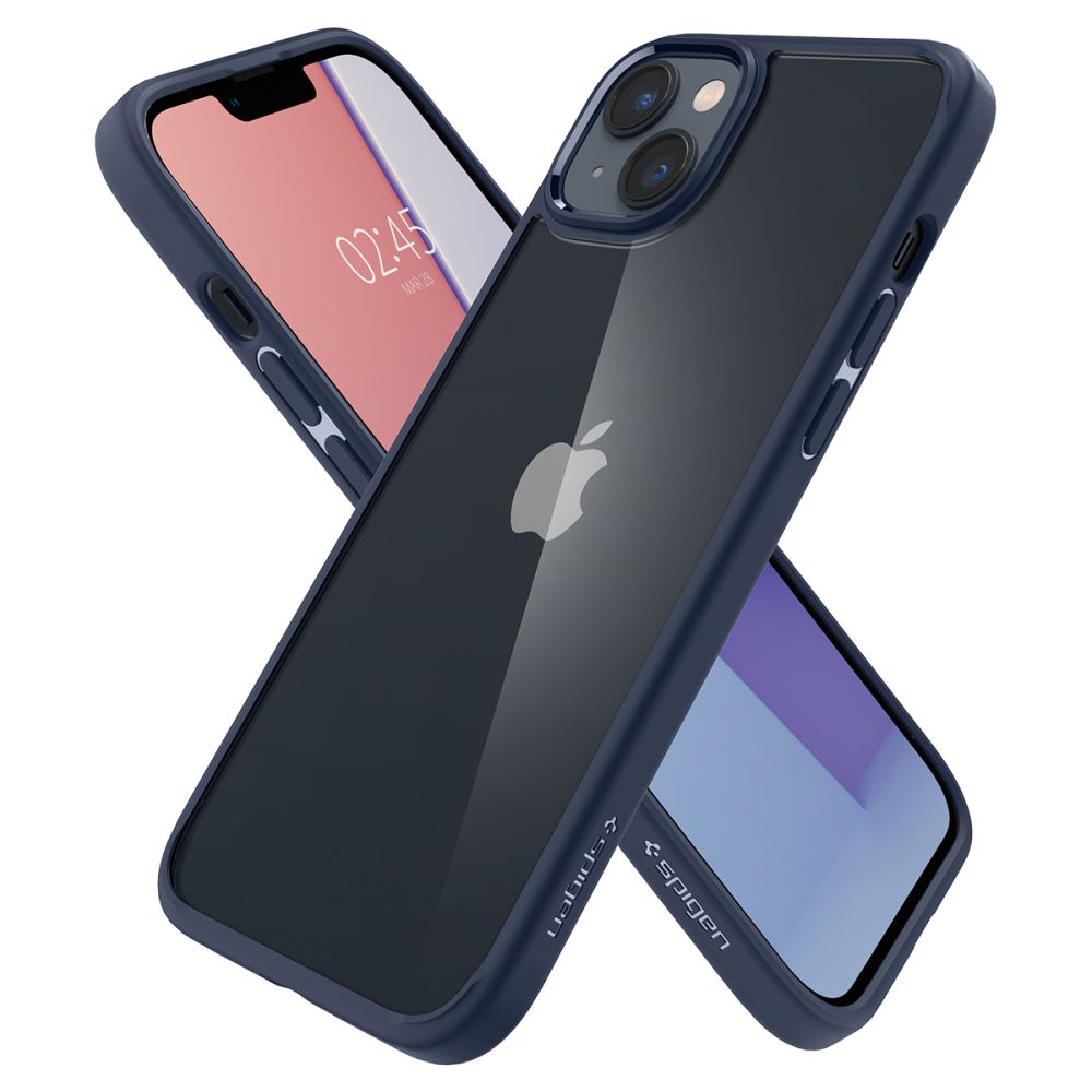 COPERTURA SPIGEN ULTRA HYBRID IPHONE 14 PLUS BLU NAVY