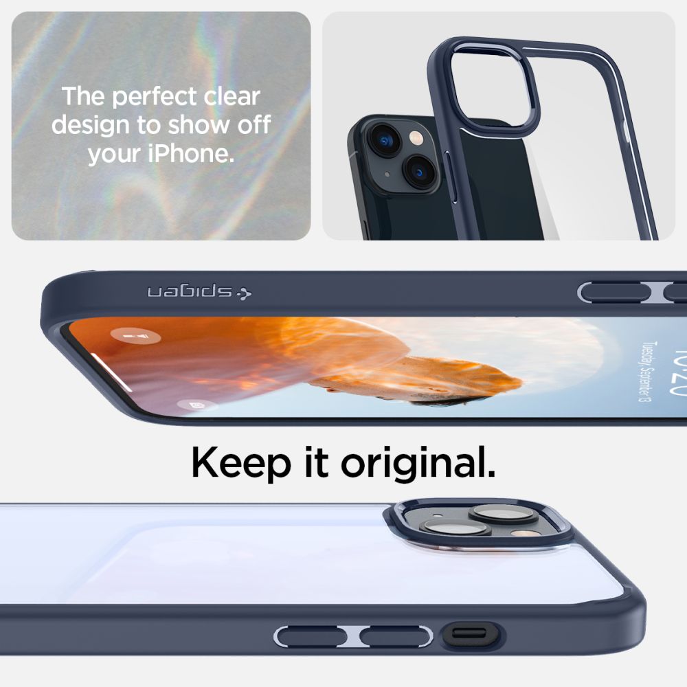 COPERTURA SPIGEN ULTRA HYBRID IPHONE 14 PLUS BLU NAVY