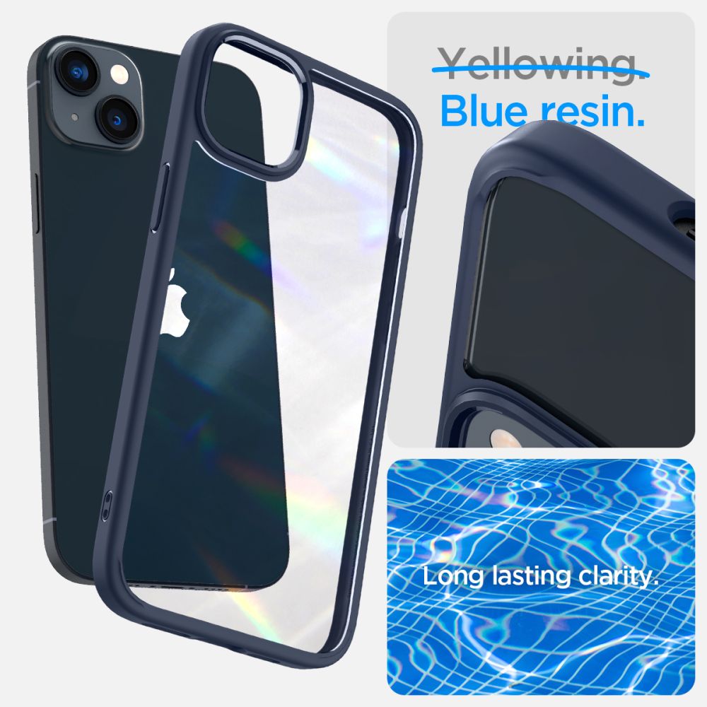 COPERTURA SPIGEN ULTRA HYBRID IPHONE 14 PLUS BLU NAVY