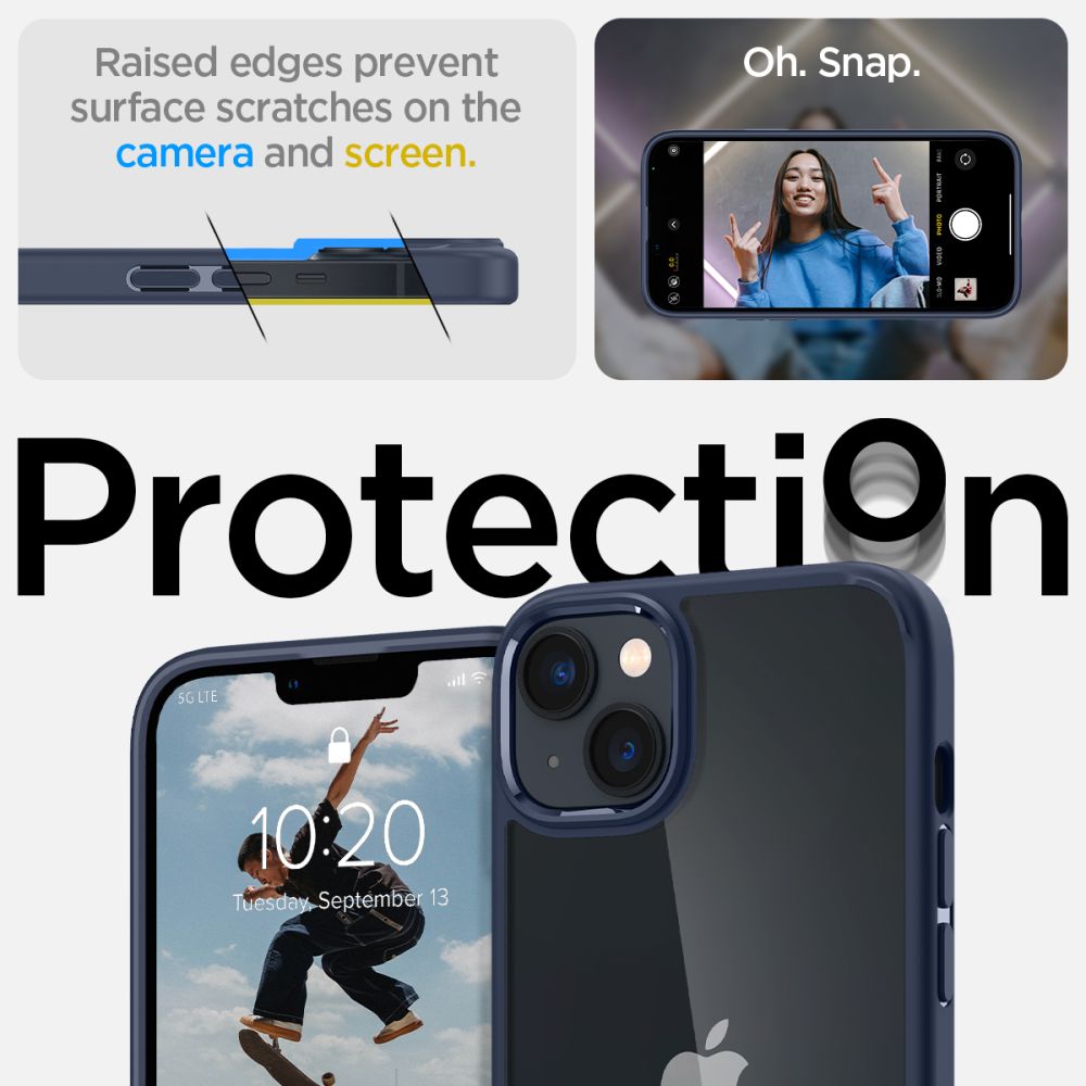 COPERTURA SPIGEN ULTRA HYBRID IPHONE 14 PLUS BLU NAVY