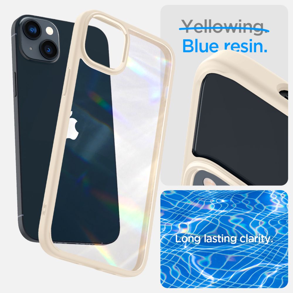 COPERTURA SPIGEN ULTRA HYBRID IPHONE 14 PLUS BEIGE SABBIOSO