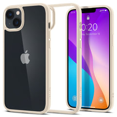 COPERTURA SPIGEN ULTRA HYBRID IPHONE 14 PLUS BEIGE SABBIOSO