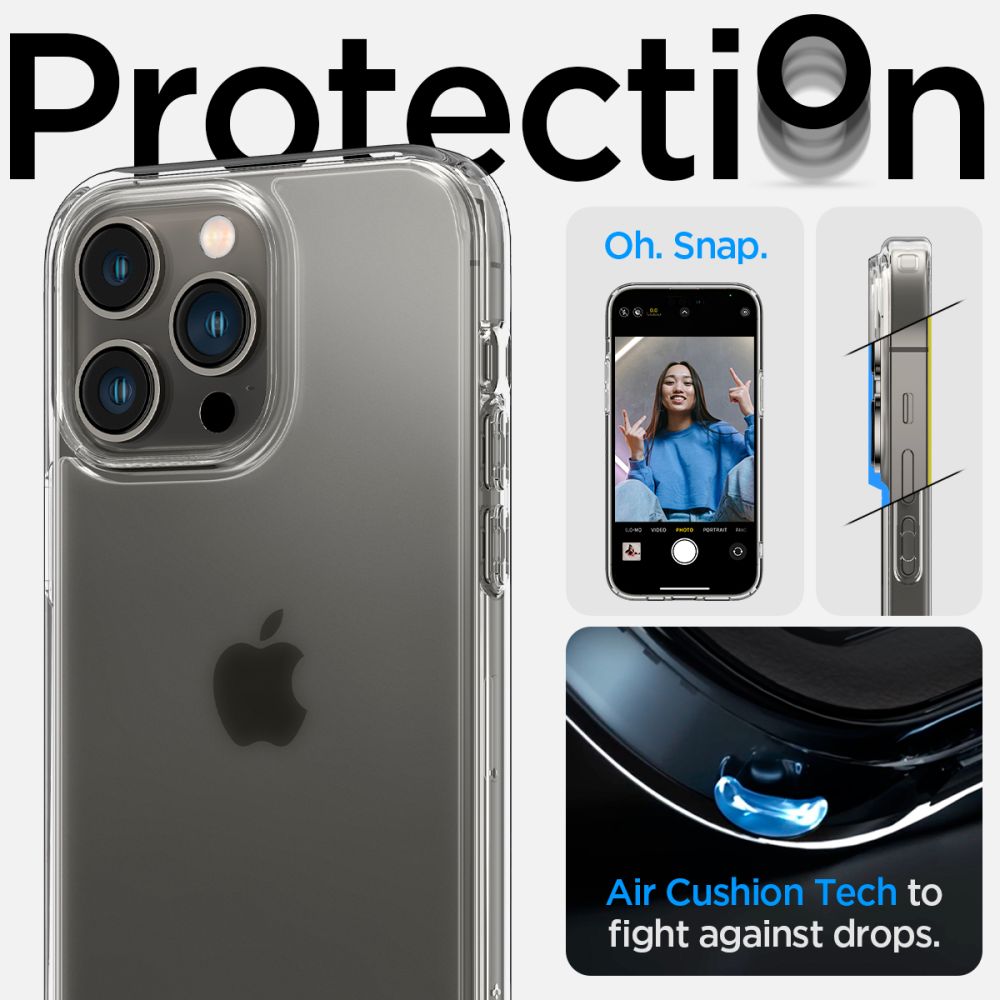 COPERTURA SPIGEN ULTRA HYBRID IPHONE 14 PRO FROST CLEAR