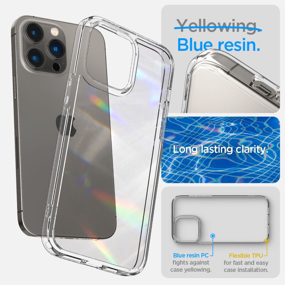 COPERTURA SPIGEN ULTRA HYBRID IPHONE 14 PRO MAX CRYSTAL CLEAR
