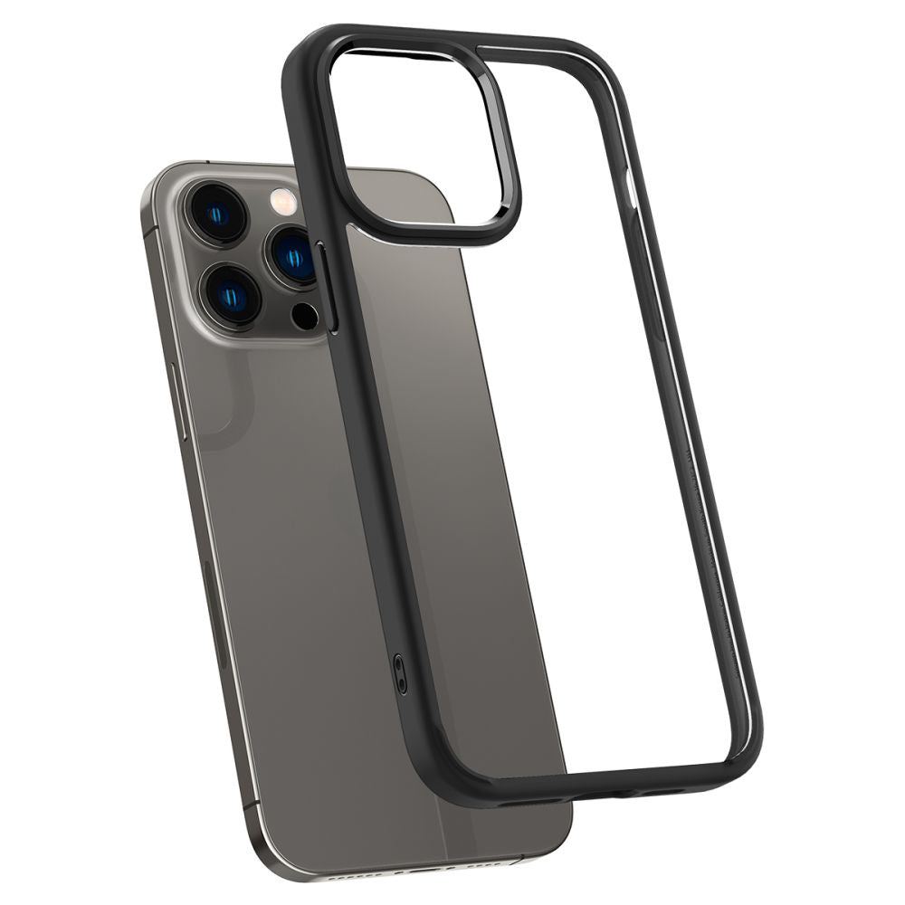 COPERTURA SPIGEN ULTRA HYBRID IPHONE 14 PRO MAX NERO OPACO