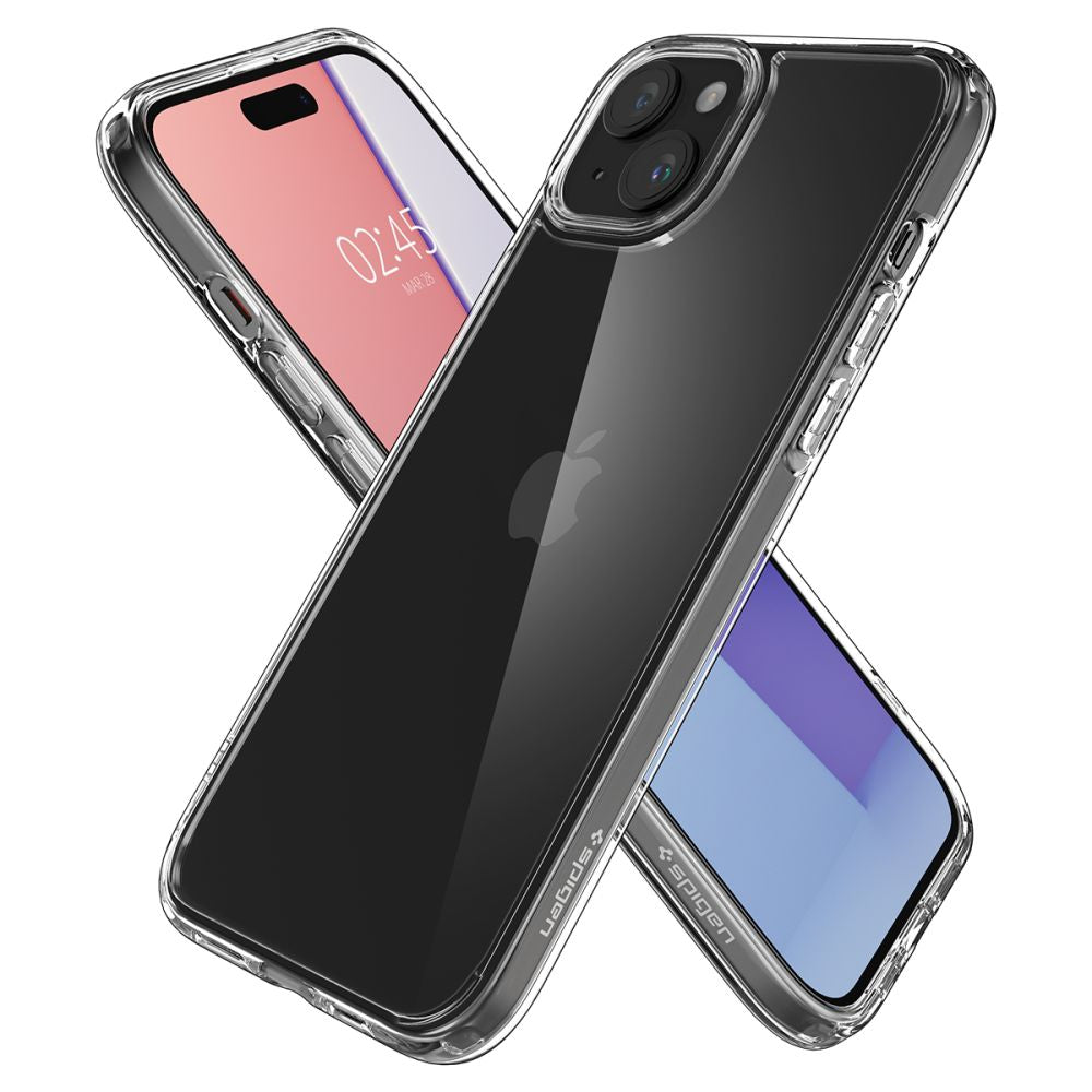 COPERTURA SPIGEN ULTRA HYBRID IPHONE 15 CRYSTAL CLEAR