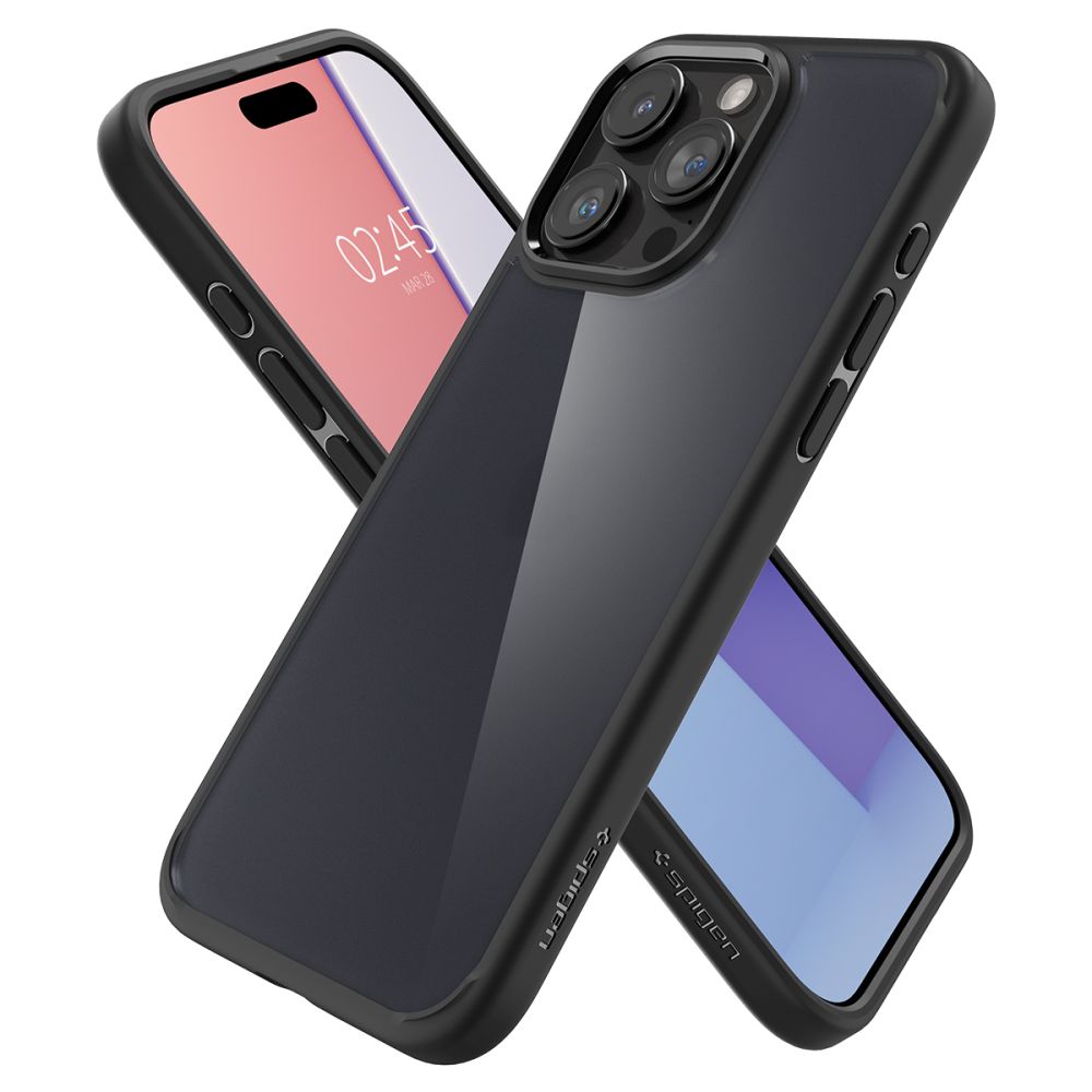 COPERTURA SPIGEN ULTRA HYBRID IPHONE 15 PRO FROST BLACK