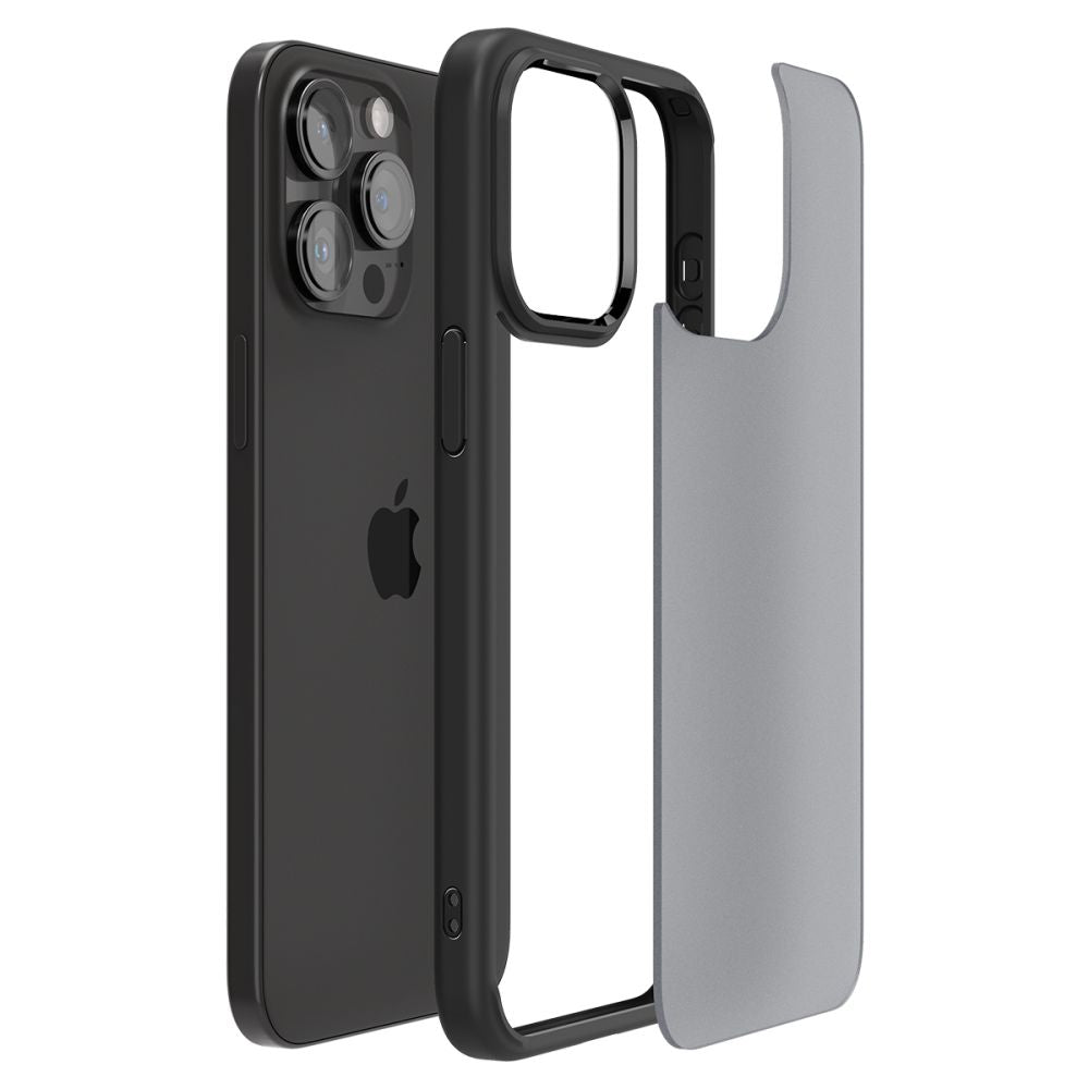 COPERTURA SPIGEN ULTRA HYBRID IPHONE 15 PRO FROST BLACK