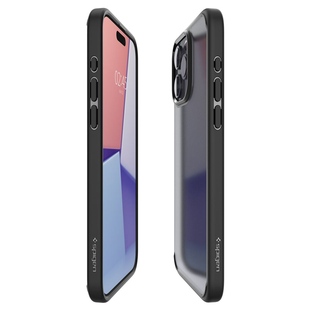 COPERTURA SPIGEN ULTRA HYBRID IPHONE 15 PRO FROST BLACK