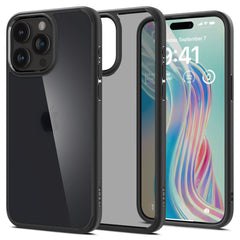 COPERTURA SPIGEN ULTRA HYBRID IPHONE 15 PRO FROST BLACK