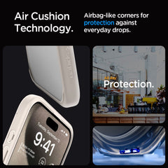 COPERTURA SPIGEN ULTRA HYBRID IPHONE 15 PRO TITANIO NATURALE