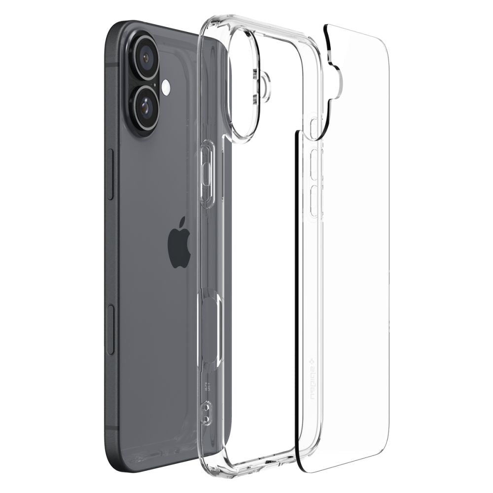 COPERTURA SPIGEN ULTRA HYBRID IPHONE 16 CRYSTAL CLEAR