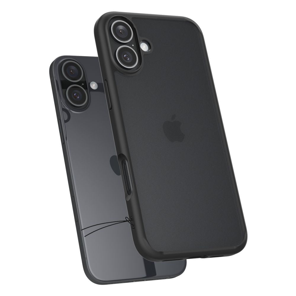 COPERTURA SPIGEN ULTRA HYBRID IPHONE 16 FROST BLACK