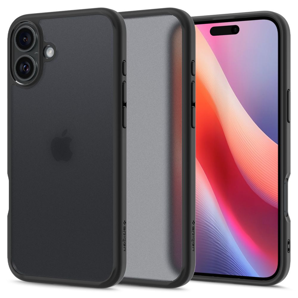 COPERTURA SPIGEN ULTRA HYBRID IPHONE 16 FROST BLACK