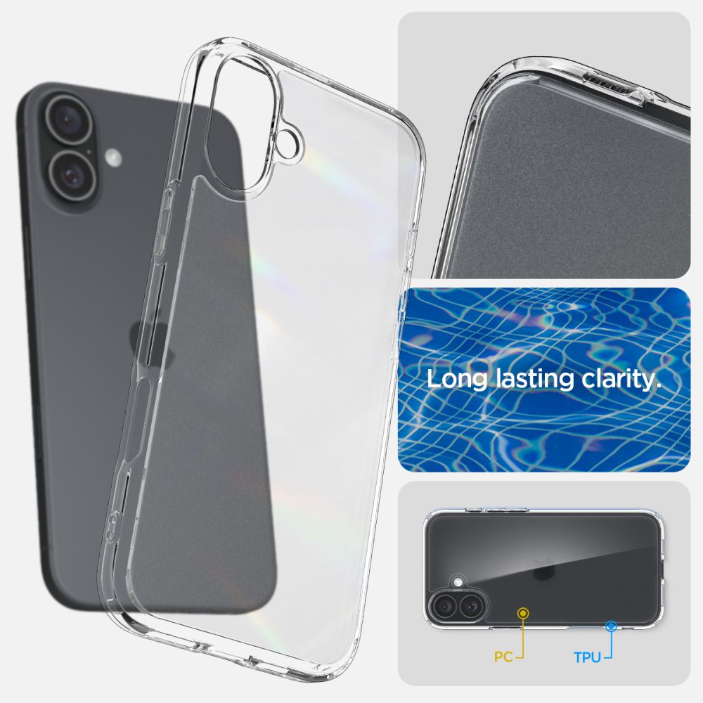 COPERTURA SPIGEN ULTRA HYBRID IPHONE 16 FROST CLEAR